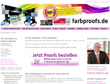 Tablet Screenshot of farbproofs.de
